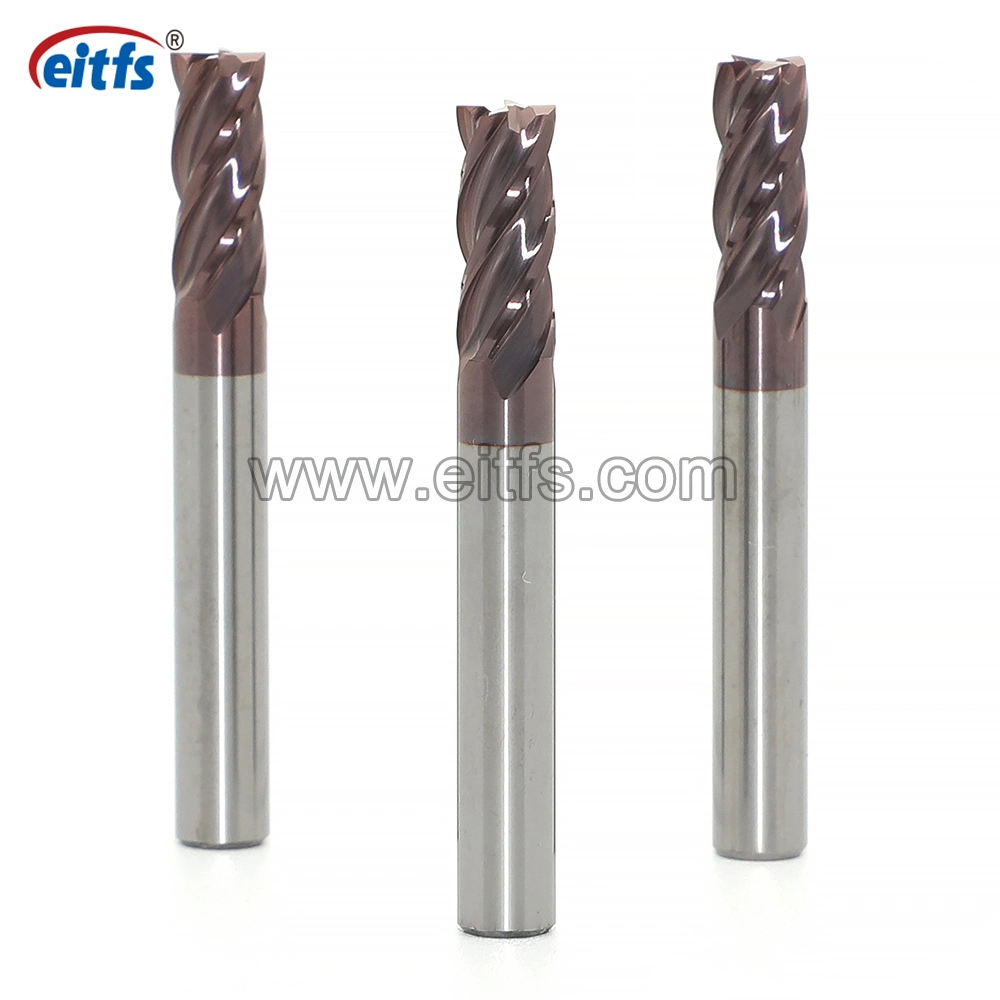 Solid Carbide Machine Tool 4 Flute Square End Mill Cutter for Metal Milling