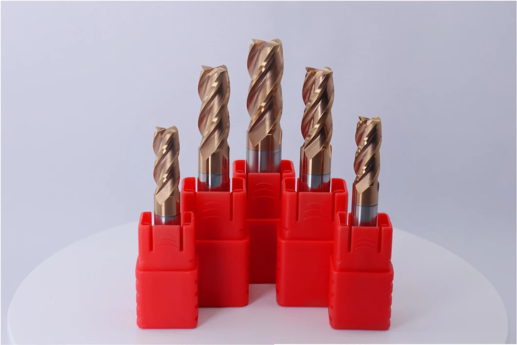 Mts HRC55 Tungsten Steel Carbide 2/4 Flutes Flat/Square End Mills