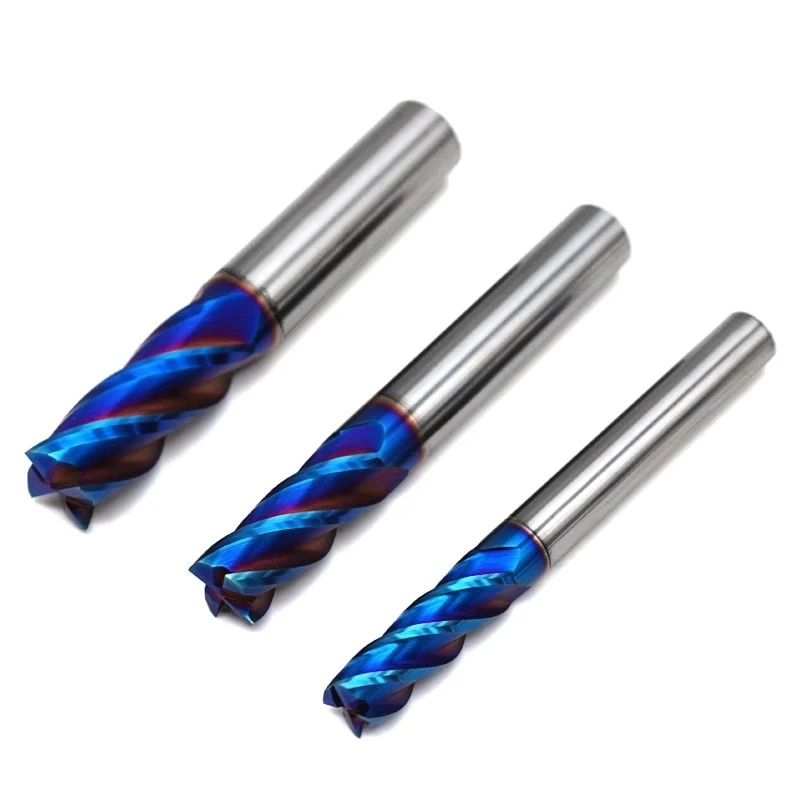 High Speed CNC Milling Corner Radius Cutters Roughing Router Bits Single Flute Cutter 2 Flutes Ball Nose HRC45 HRC55 HRC65 4 Flute Square Carbide End Mill