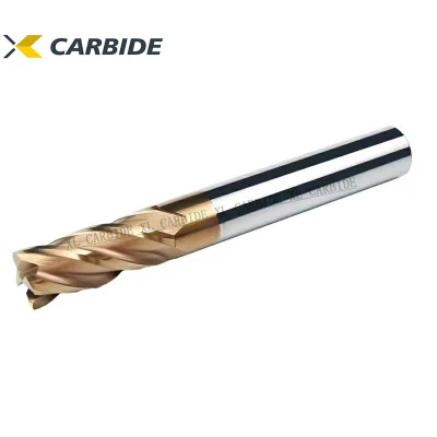 Coated CNC Milling Cutter Solid Carbide One Flute Spiral End Mills for MDF Wood Aluminum Engraving Cutting Tools