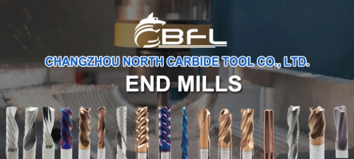 Bfl Carbide 4 Flute Fresa CNC Corner Rounding End Mills Cutter