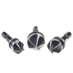 Five Flute Chamfer Debur Countersink 1/4&quot; Hex