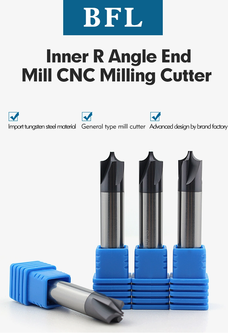 Bfl CNC Freze Carbide 4 Flute Corner Rounding End Mill Cutter