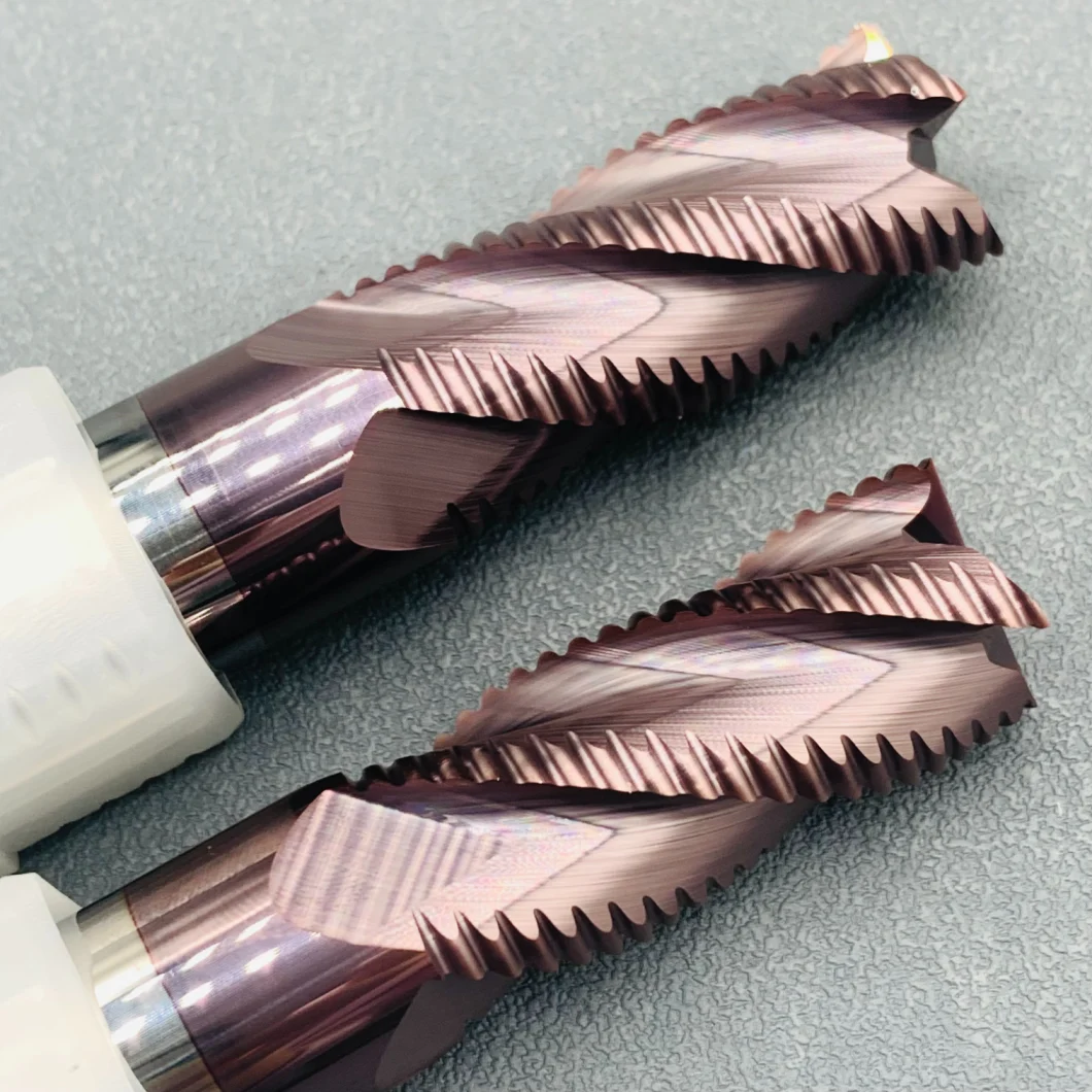 Gw-Carbide High Hardness Solid Carbide Cutter HRC65 Roughing End Mill for Steel and Woodworking