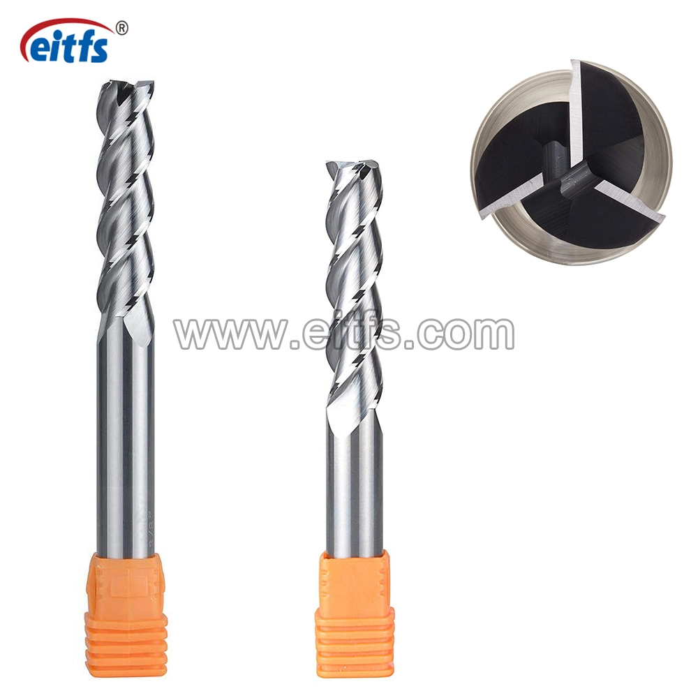 High Precision 3 Flute Tungsten Carbide End Mill for Aluminum Cutting