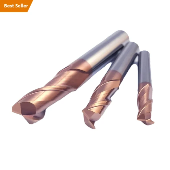 CNC HSS Solid Single Flute Endmill Milling Tools Round Nose Router Bit Set End Mill for Wood Woodworking