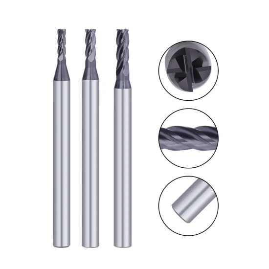 HRC55 2 Flutes Micro Square End Mill Carbide Micro-Diameter End Mills CNC Machining Stainless Steel Parts CNC Service