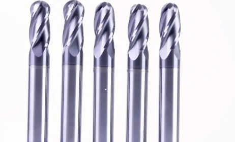 Bfl Tungsten Carbide 2 Flute Tisin Coating Ball Nose End Mill 2 Flute Ball Nose Milling Tool