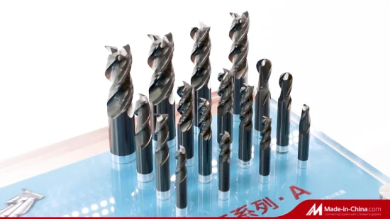 Good Performance 100% Solid End Mill 2/3 Flutes CNC Cutting Tool Ball Nose Long Shank Milling Cutter High-Performance Aluminum End Mill (AE0603)